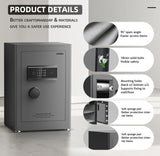 Touchscreen Biometric Fingerprint Safe Box - Secret Stashing - Concealment Furniture, Diversion Safes, Home Security Safes