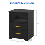 Smart Nightstand with Concealed Gun Drawer