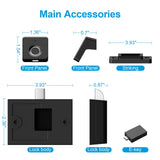 Handle-Style Fingerprint Biometric Cabinet Lock - Secret Stashing - Concealment Furniture, Diversion Safes, Home Security Safes