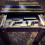 Concealment End Table - American Flag - Secret Stashing - Concealment Furniture, Diversion Safes, Home Security Safes