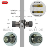 Keyless Entry Backlit Door Knob Lock