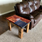 Concealment End Table - American Flag - Secret Stashing - Concealment Furniture, Diversion Safes, Home Security Safes