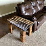 Concealment End Table - American Flag - Secret Stashing - Concealment Furniture, Diversion Safes, Home Security Safes