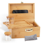 Large Bamboo Box with Combination Lock - Secret Stashing - Concealment Furniture, Diversion Safes, Home Security Safes