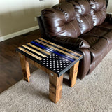 Concealment End Table - American Flag - Secret Stashing - Concealment Furniture, Diversion Safes, Home Security Safes