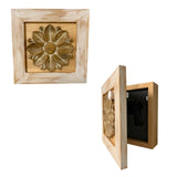 Distressed Floral Concealment Cabinet