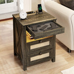 Night Stand with Gun Drawer - Secret Stashing - Concealment Furniture, Diversion Safes, Home Security Safes