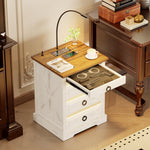 Smart Nightstand with Hidden Lockable Drawer (Concealment Furniture)