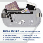 Slim Minimalist Design RFID Blocking Money Belt - Secret Stashing - Concealment Furniture, Diversion Safes, Home Security Safes