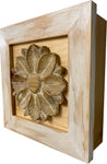 Distressed Floral Concealment Cabinet