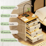 Smart Nightstand with Hidden Lockable Drawer (Concealment Furniture)