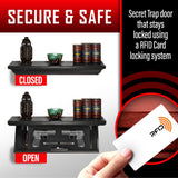 Hidden RFID Gun Storage Shelf