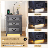 Smart Nightstand with Hidden Gun Drawer and Reading Lamp