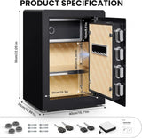 2.6 Cubic Biometric Fingerprint Safe with Voice Prompt