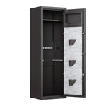 Large Gun Safe Cabinet with 3 Pistol Pouches & Biometric Fingerprint Lock