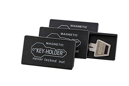 Portable Case Holder for Key Magnetic Creative Key Storage Case Hidden  Black Outdoor