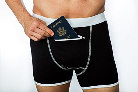 Men's Stash Underwear with a Secret Front Pocket