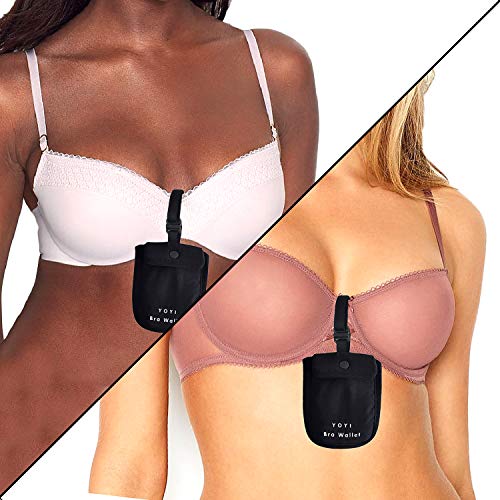 YOYI YOYI RFID Undercover Bra Wallet,Hidden Travel Pouch,Secret Stash  Pocket – Credit Cards & Money & Valuables with Adjustable,Elastic Strap  Suitable for All Bra Sizes – BigaMart