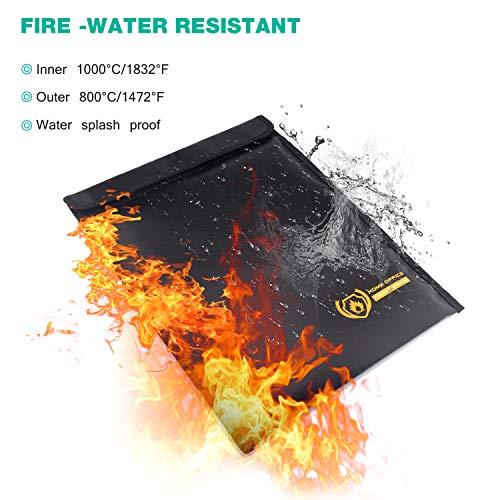 Fire and waterproof money bag hot sale