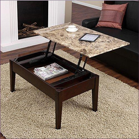 Marble lift deals top coffee table